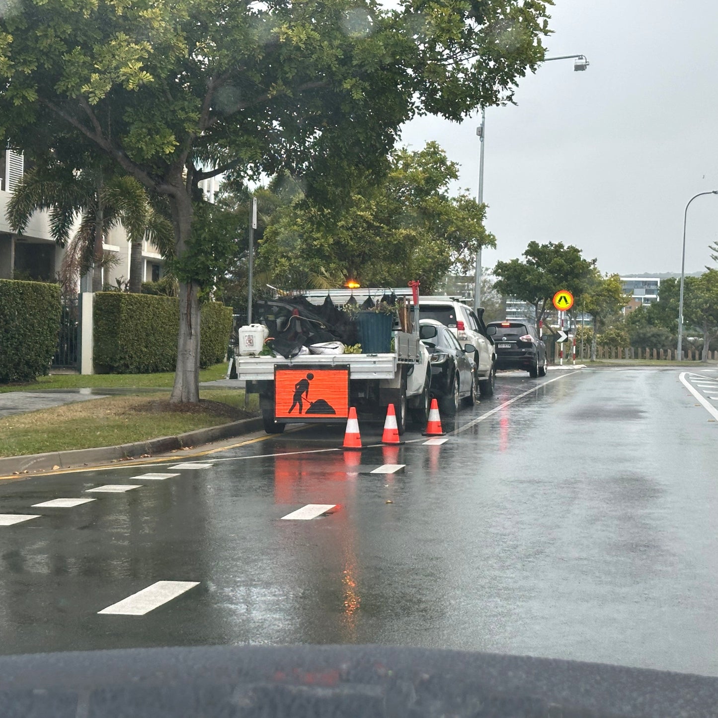 Workman T1-5 digger man roll up sign