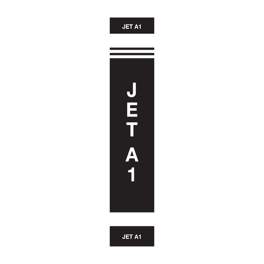 Pipeline & Hose Identification Sleeves – JET-A1 | Reflective Pipeline, Pump & Fuel Transfer Markers