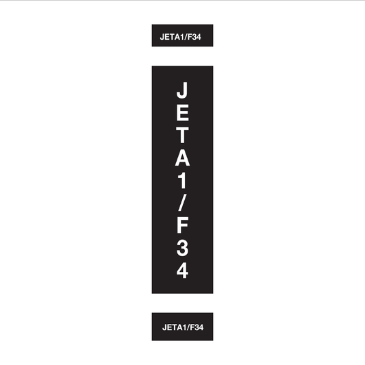 Pipeline & Hose Identification Sleeves – JET-A1/F34 | Reflective Pipeline, Pump & Fuel Transfer Markers