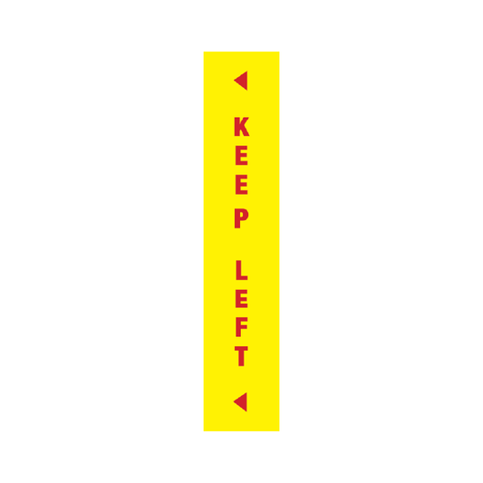 Reflective Delineation Sleeves – Keep Left (Yellow) – CL400 Class 1W | Australian Made