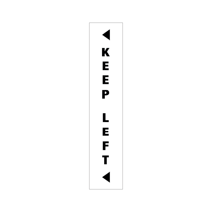 Reflective Delineation Sleeves – Keep Left (White) – CL400 Class 1W | Australian Made
