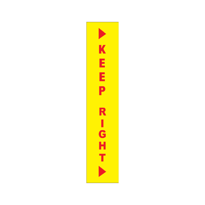 Reflective Delineation Sleeves – Keep Right (Yellow) – CL400 Class 1W | Australian Made