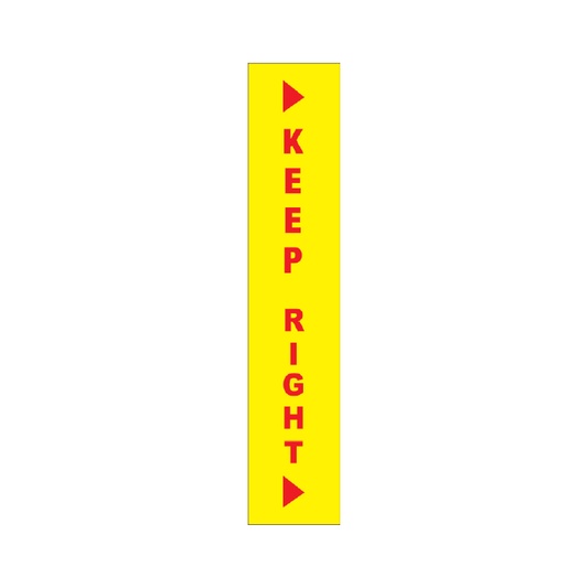 Reflective Delineation Sleeves – Keep Right (Yellow) – CL400 Class 1W | Australian Made