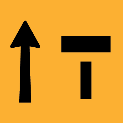 Right Lane Closed MMS-POST-1R traffic sign, 600×600 mm traffic yellow CL400 reflective panel for WA multi-message system, warns motorists of right-lane closure ahead