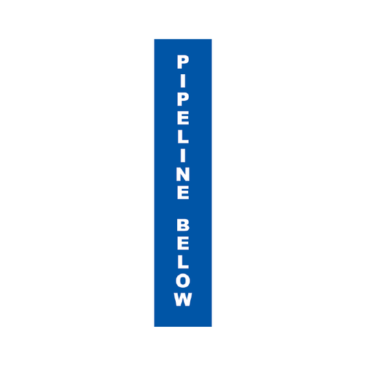 Reflective Delineation Sleeves – Pipeline Below – CL400 Class 1W | Australian Made