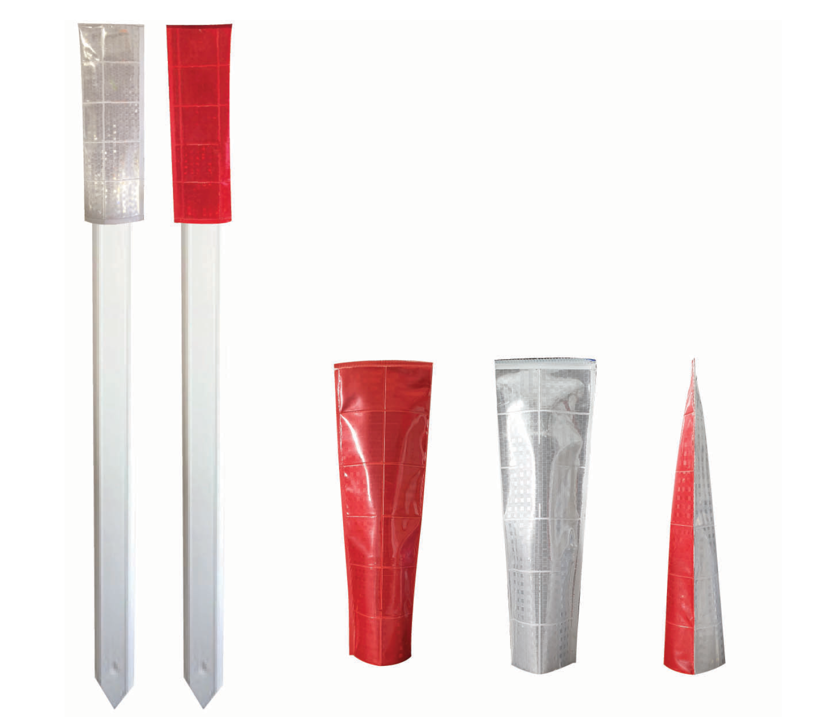 REFLECTIVE RED / WHITE DELINEATOR