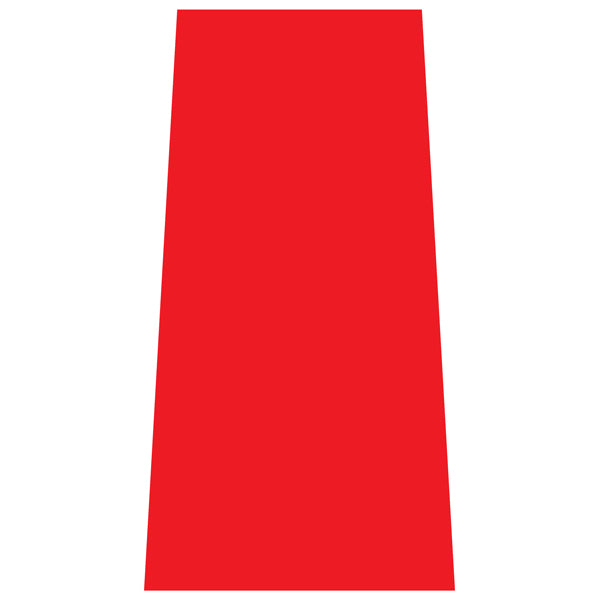 Reflective Red Cone Collars | Portable Traffic Cone Safety Signs