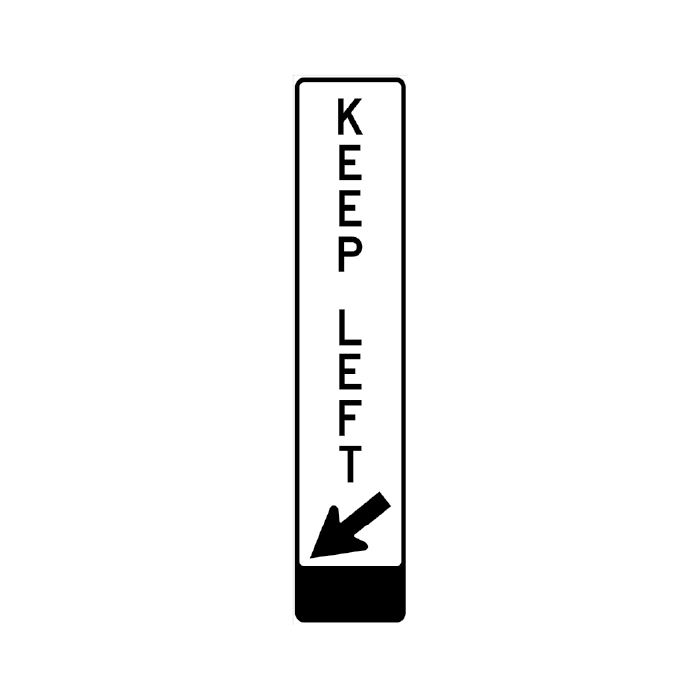 Reflective Delineation Sleeves – Keep Left (Big Arrow) – CL400 Class 1W | Australian Made