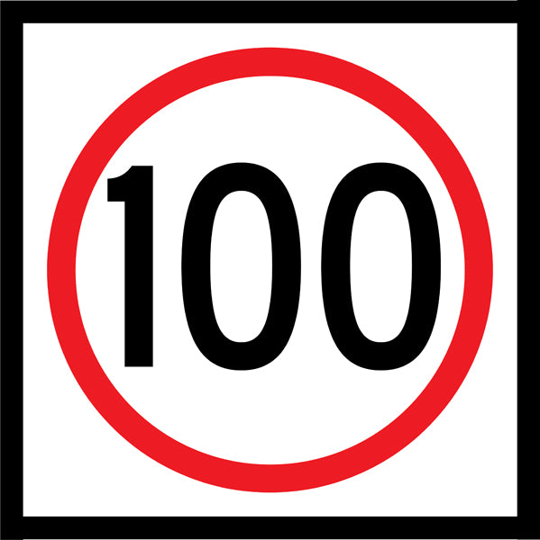 100km Speed (R4-1M100) Multi-Message Sign