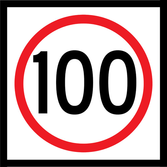 100km Speed (R4-1M100) Multi-Message Sign
