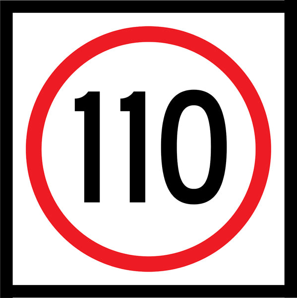 110km Speed (R4-1M110) Multi-Message Sign