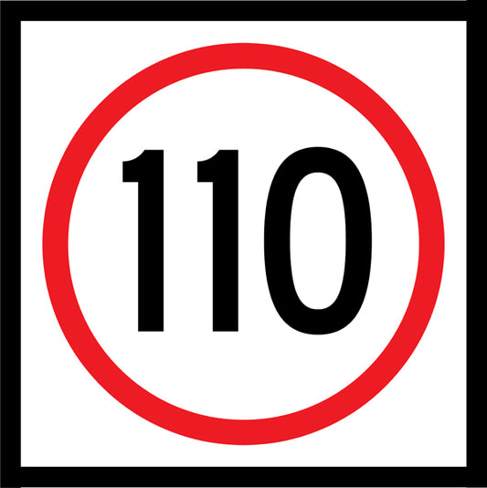 110km Speed (R4-1M110) Multi-Message Sign