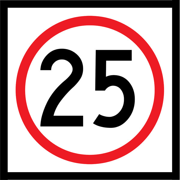 25km Speed (R4-1M25) Multi-Message Sign