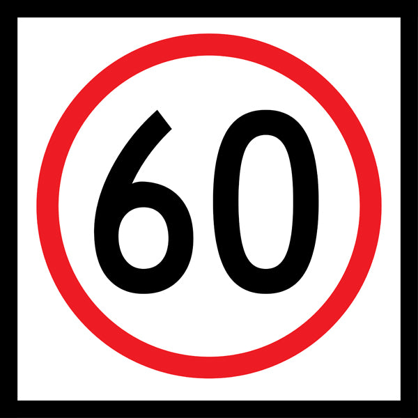 60km Speed (R4-1M60) Multi-Message Sign