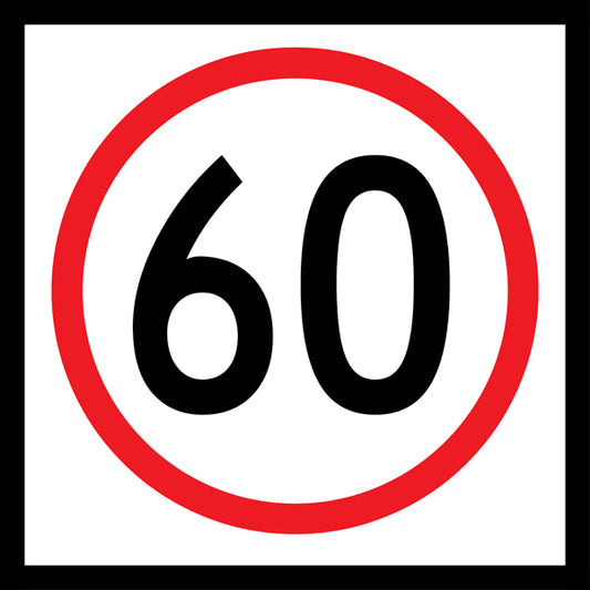 60km Speed (R4-1M60) Multi-Message Sign