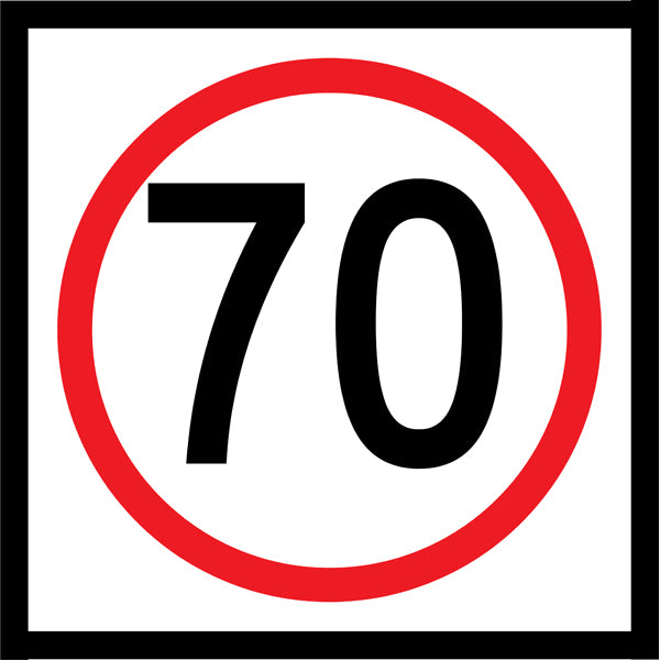70km Speed (R4-1M70) Multi-Message Sign