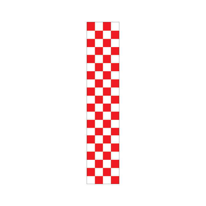 Reflective Delineation Sleeves – Red Checkered – CL400 Class 1W | Australian Made