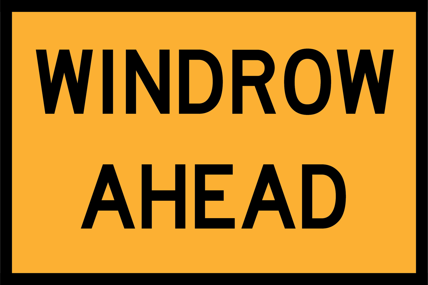 Windrow Ahead (RW-WA-1)