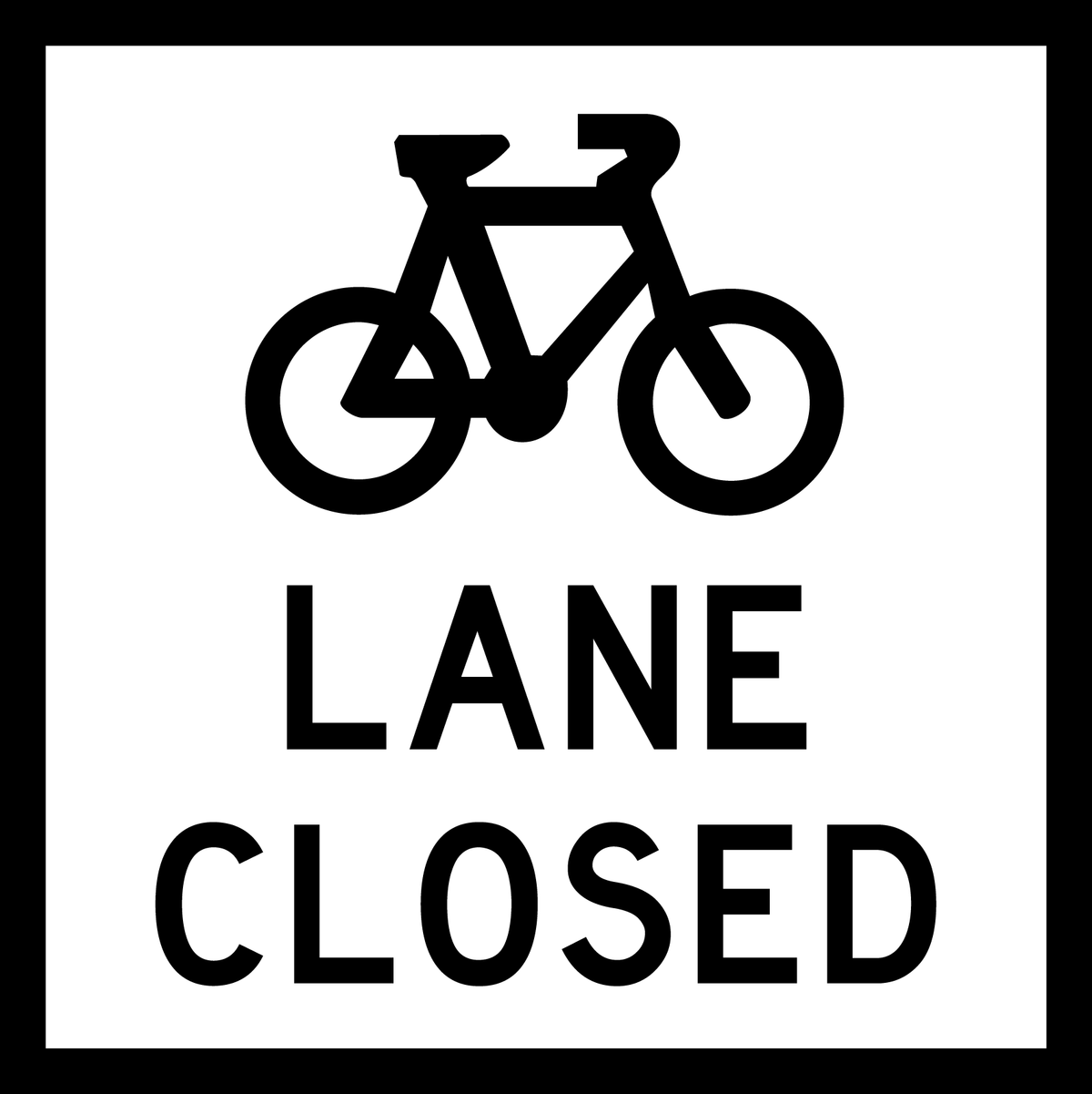 Cycle Lane Closed (TC2279)