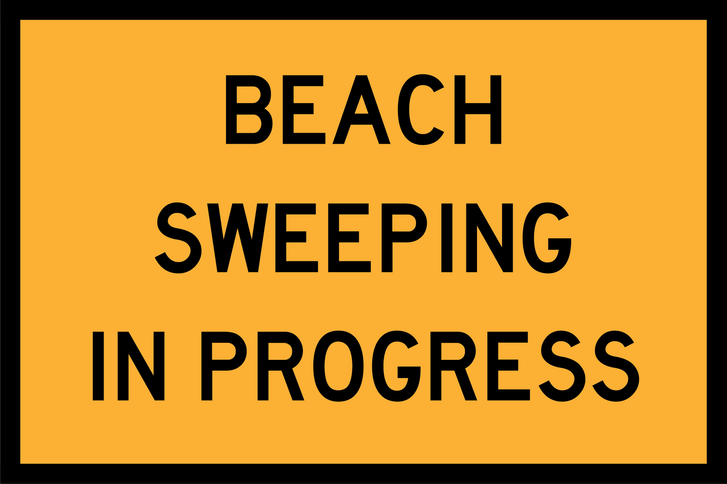 Beach Sweeping In Progress (RF-RWBSIP)