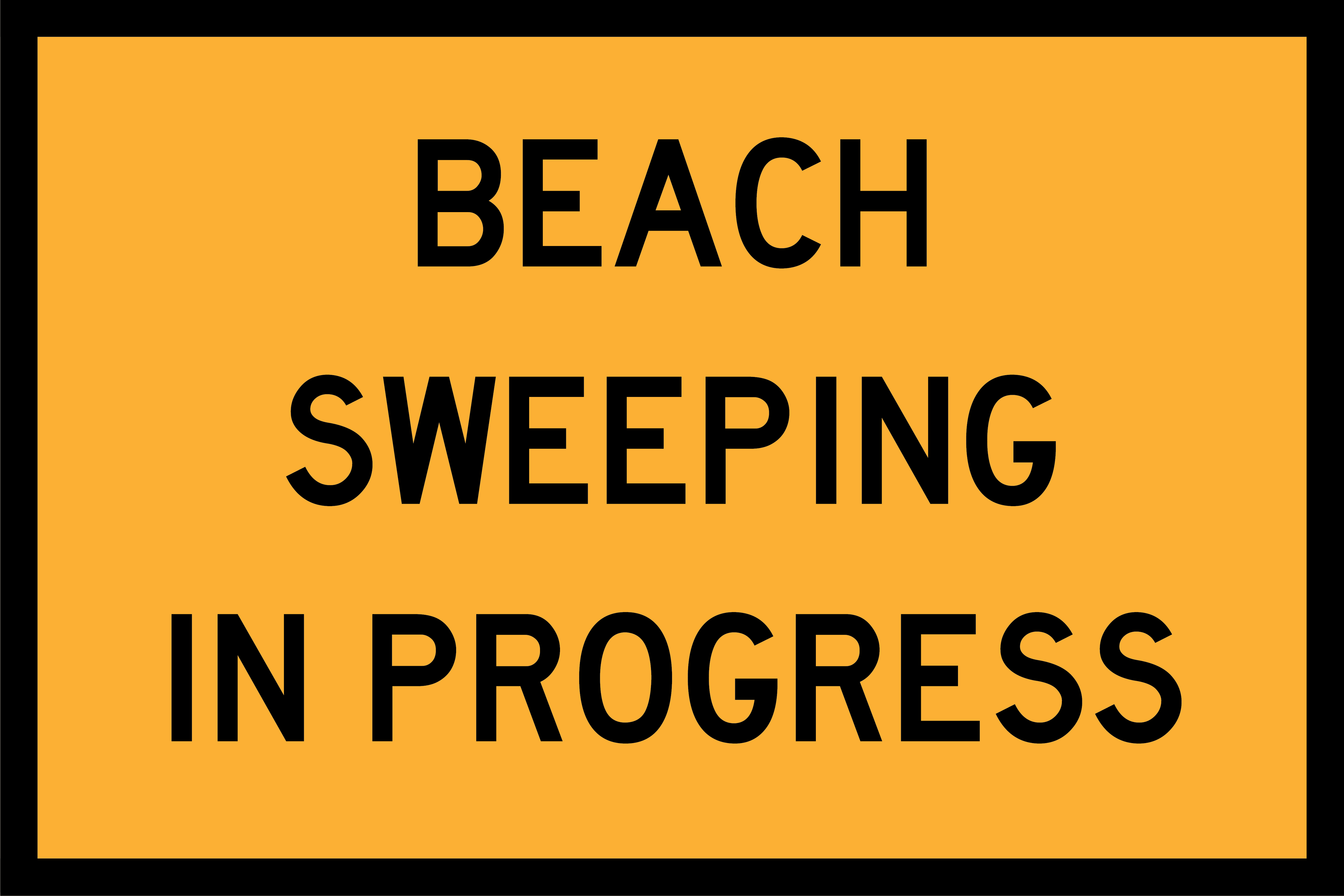 Beach Sweeping In Progress (RF-RWBSIP)