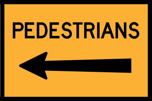 Pedestrian Left Arrow (RF-RWPL)