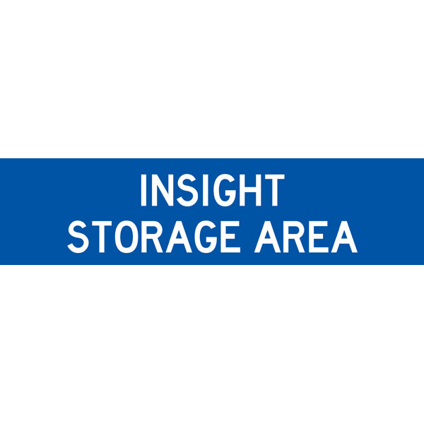Reflective Mining Underground & Site Safety Banners – Insight Storage Area – 1600 × 400 mm