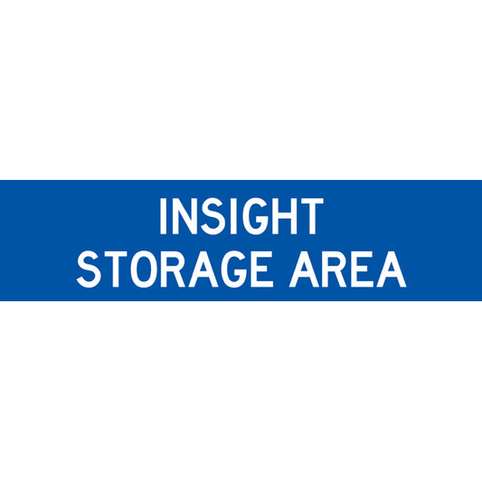 Reflective Mining Underground & Site Safety Banners – Insight Storage Area – 1600 × 400 mm
