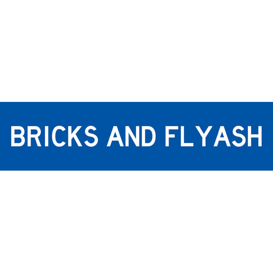 Reflective Mining Underground & Site Safety Banners – Bricks and Flyash – 1600 × 400 mm