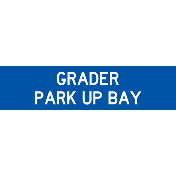 Reflective Mining Underground & Site Safety Banners – Grader Park Up Bay – 1600 × 400 mm