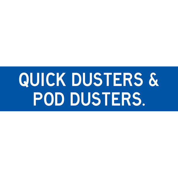 Reflective Mining Underground & Site Safety Banners – Quick Dusters & Pod Dusters – 1600 × 400 mm