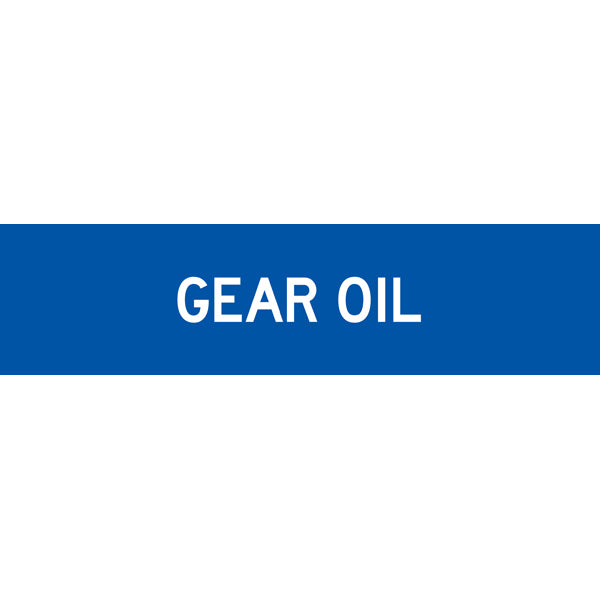 Reflective Mining Underground & Site Safety Banners – Gear Oil – 1600 × 400 mm