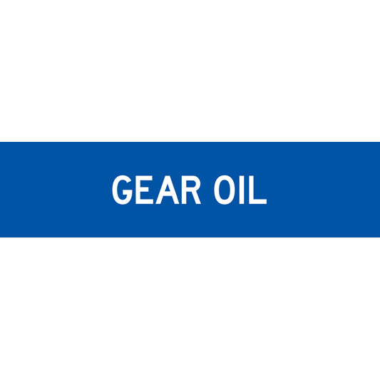 Reflective Mining Underground & Site Safety Banners – Gear Oil – 1600 × 400 mm