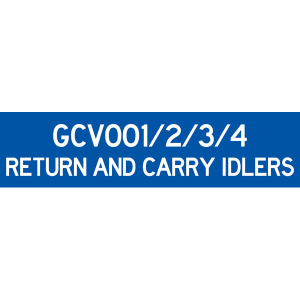 Reflective Mining Underground & Site Safety Banners – GCV001/2/3/4 Return And Carry Idlers – 1600 × 400 mm