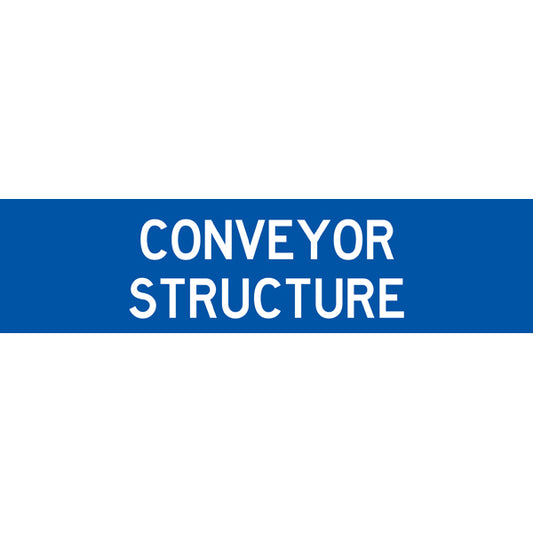Reflective Mining Underground & Site Safety Banners – Conveyor Structure – 1600 × 400 mm