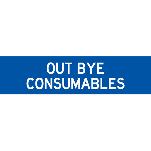 Reflective Mining Underground & Site Safety Banners – Out Bye Consumables – 1600 × 400 mm