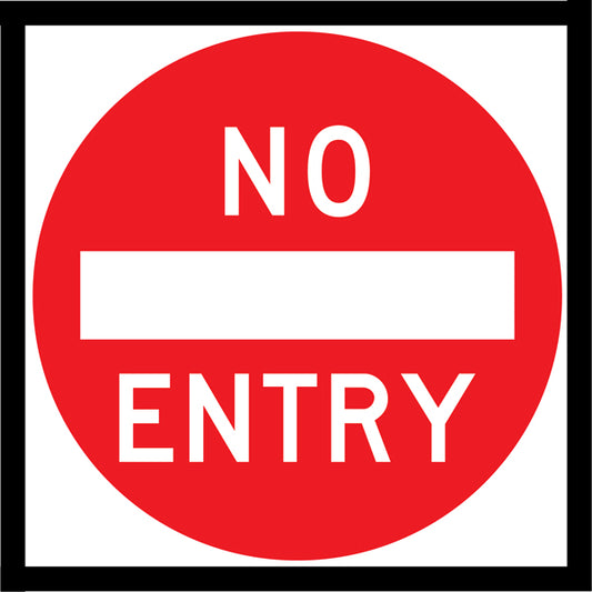 No Entry (RM2-4a) Multi-Message Sign