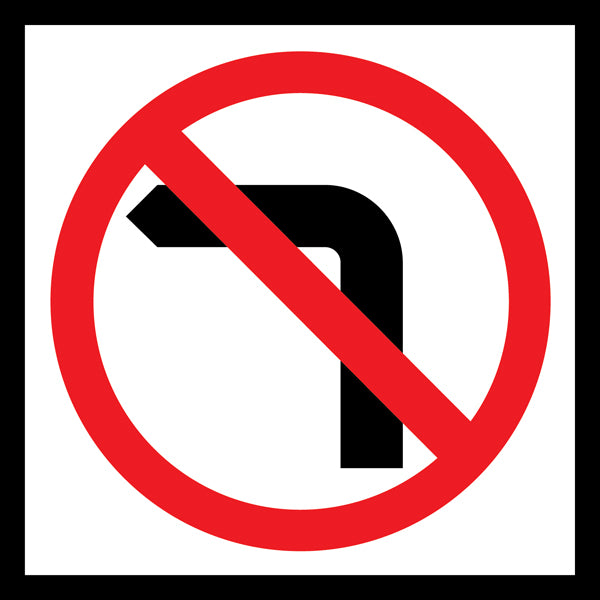 No Left Turn (RM2-6La) Multi-Message Sign