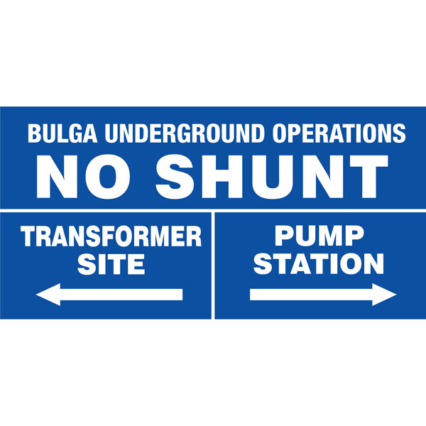 Reflective Mining Location Safety Signs 400 × 200 mm
