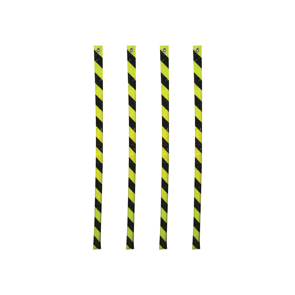Reflective Mining Hazard Streamer / Underground Hazard Identification Streamer 50mm x 1200mm