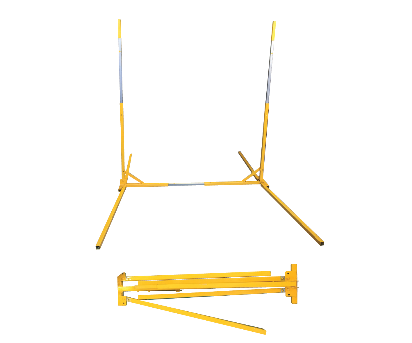 Stable Stand & Accessories — folding and telescopic steel sign stand, holds 900×600 and 1200×900 roll-up signs