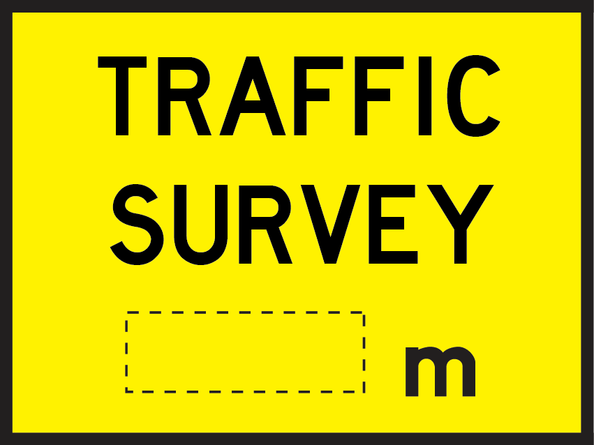 Traffic Survey (T1-14) Sign | Global Safety Industries – Yellow CL400 ...