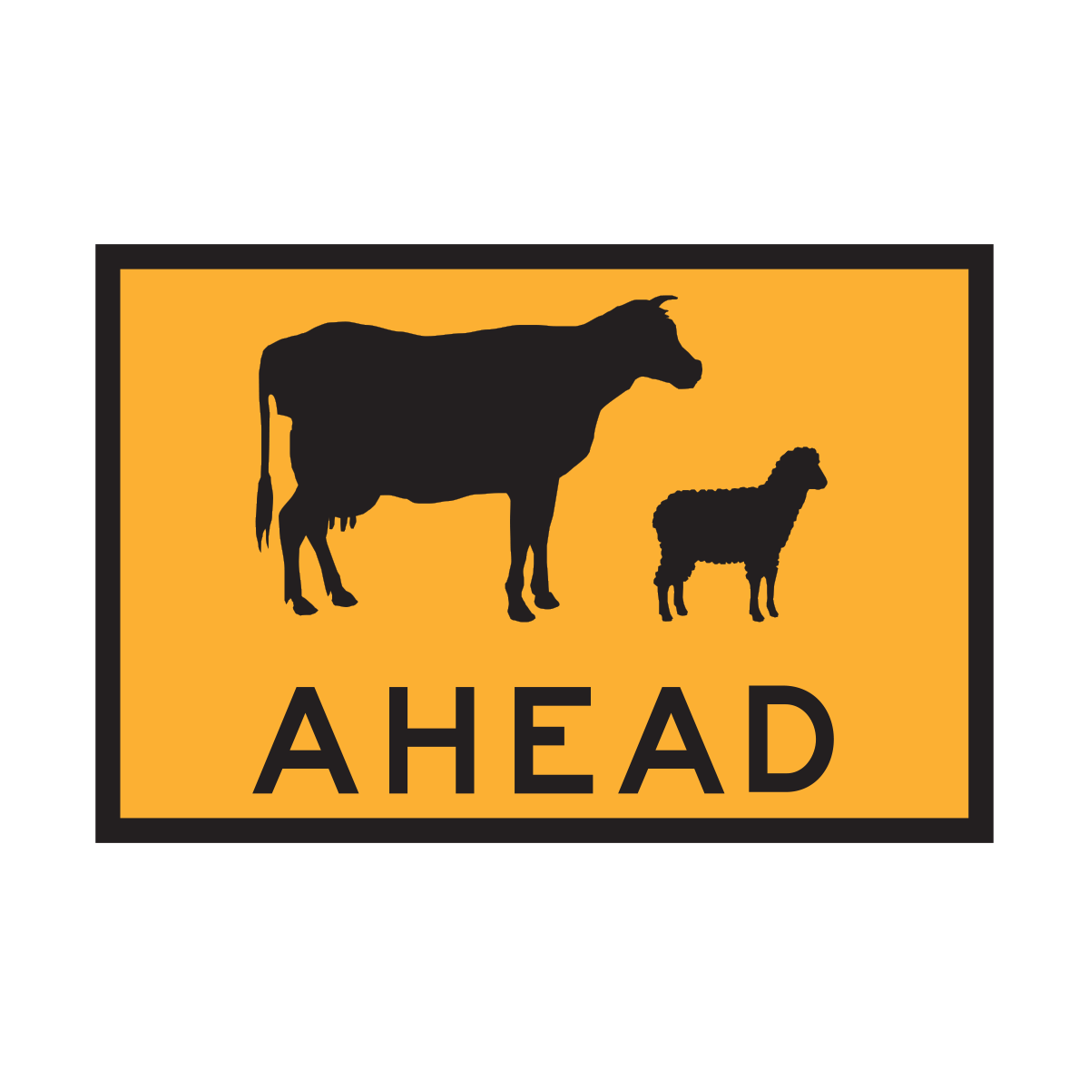 Droving Ahead (T1-19/T1-19A) Roll Up Traffic Control Sign