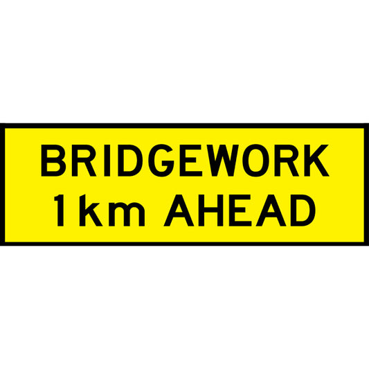 Bridgework 1km Ahead (T1-29)