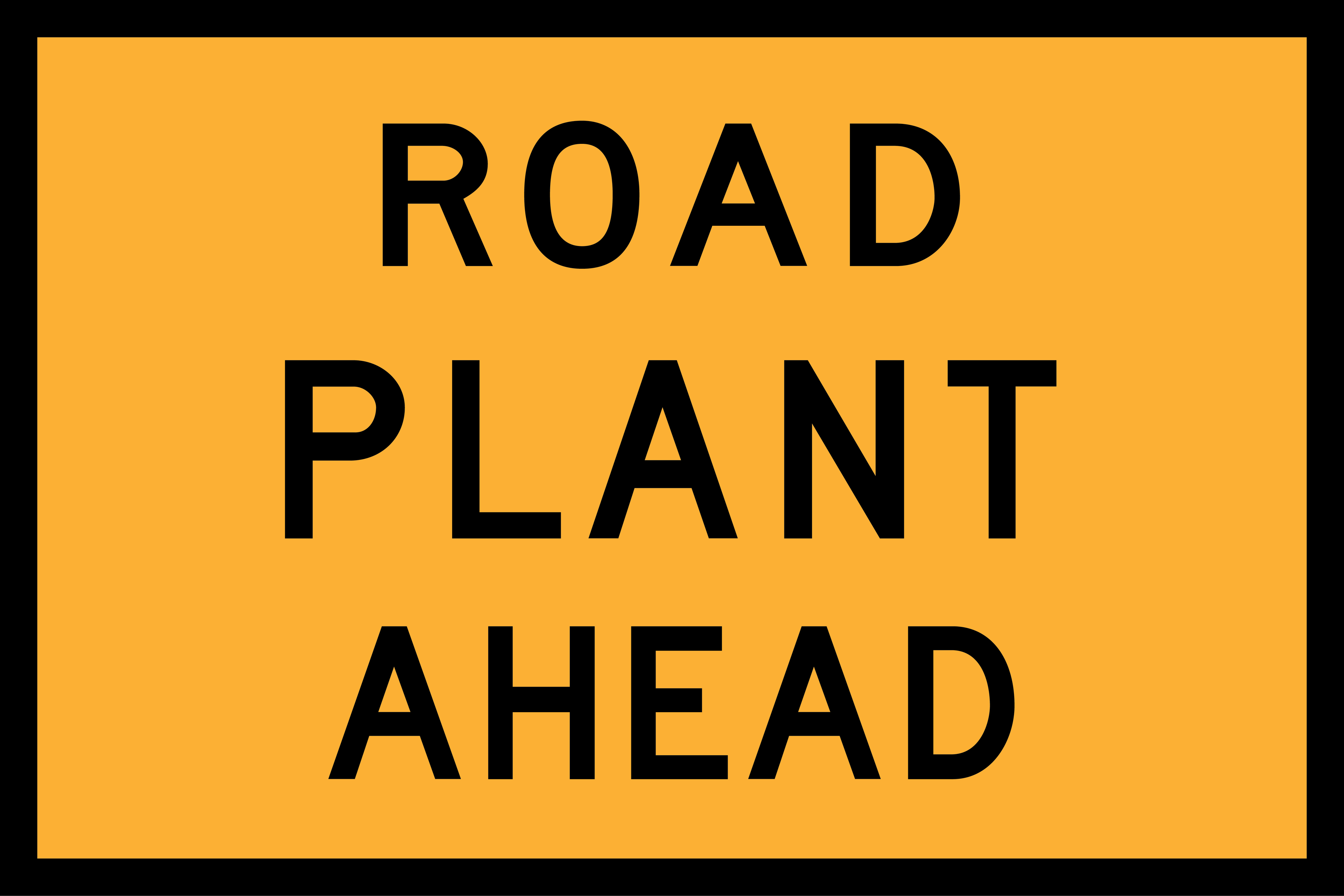 Road Plant Ahead (T1-3-1)