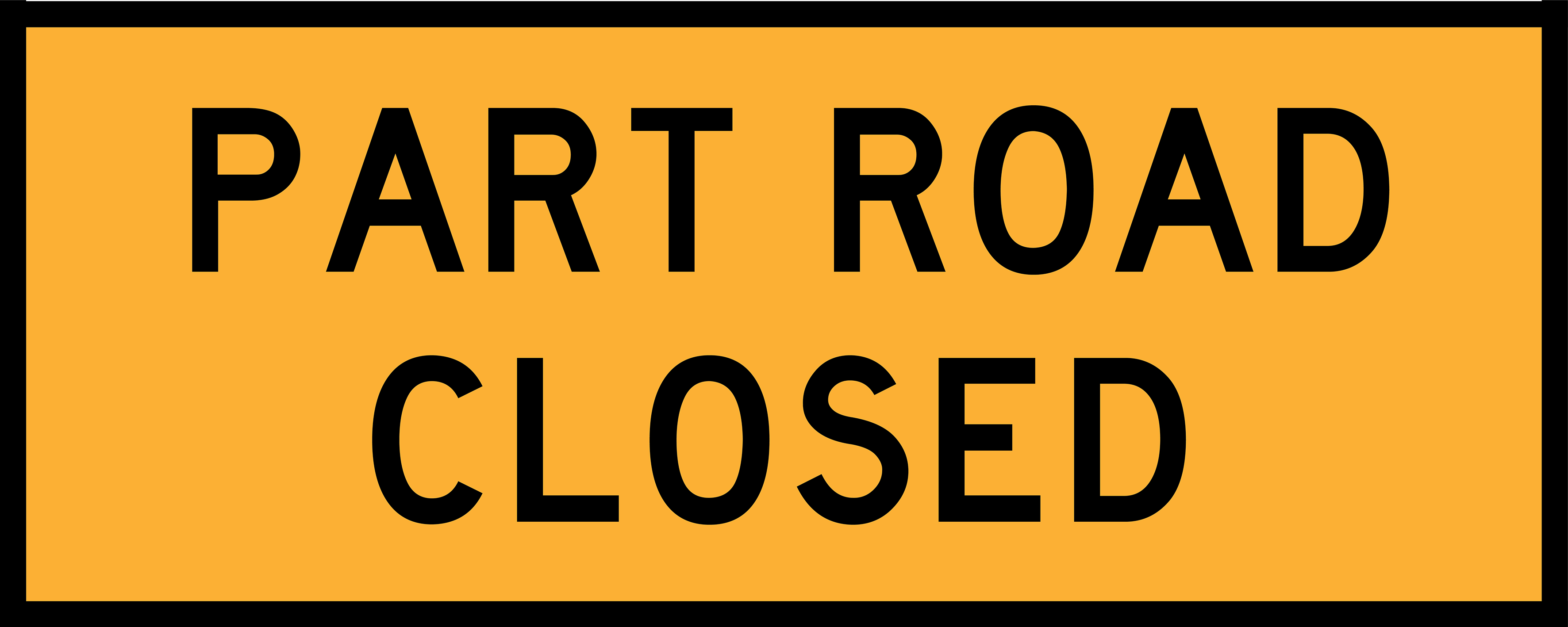 Part Road Closed (T2-5A)