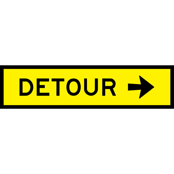 Detour Right Arrow (T5-1_R) Multi-Message Sign