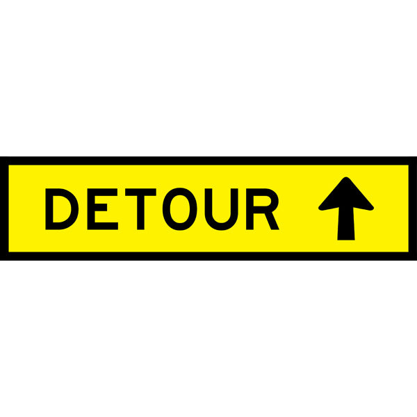Detour Ahead Arrow (T5-1s_b) Multi-Message Sign