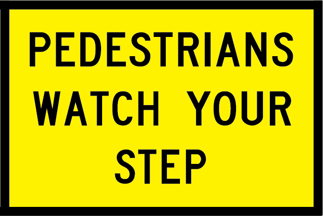 Pedestrians Watch Your Step (T8-1)