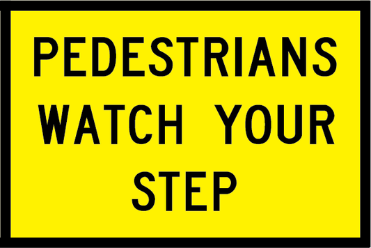 Pedestrians Watch Your Step (T8-1)